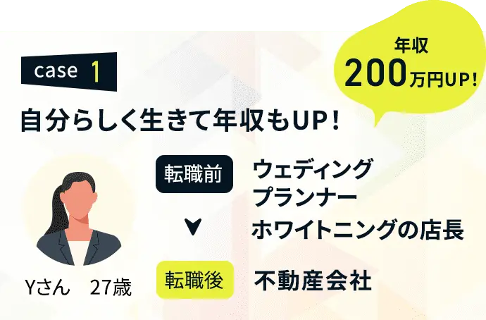 case1　自分らしく生きて年収もUP！